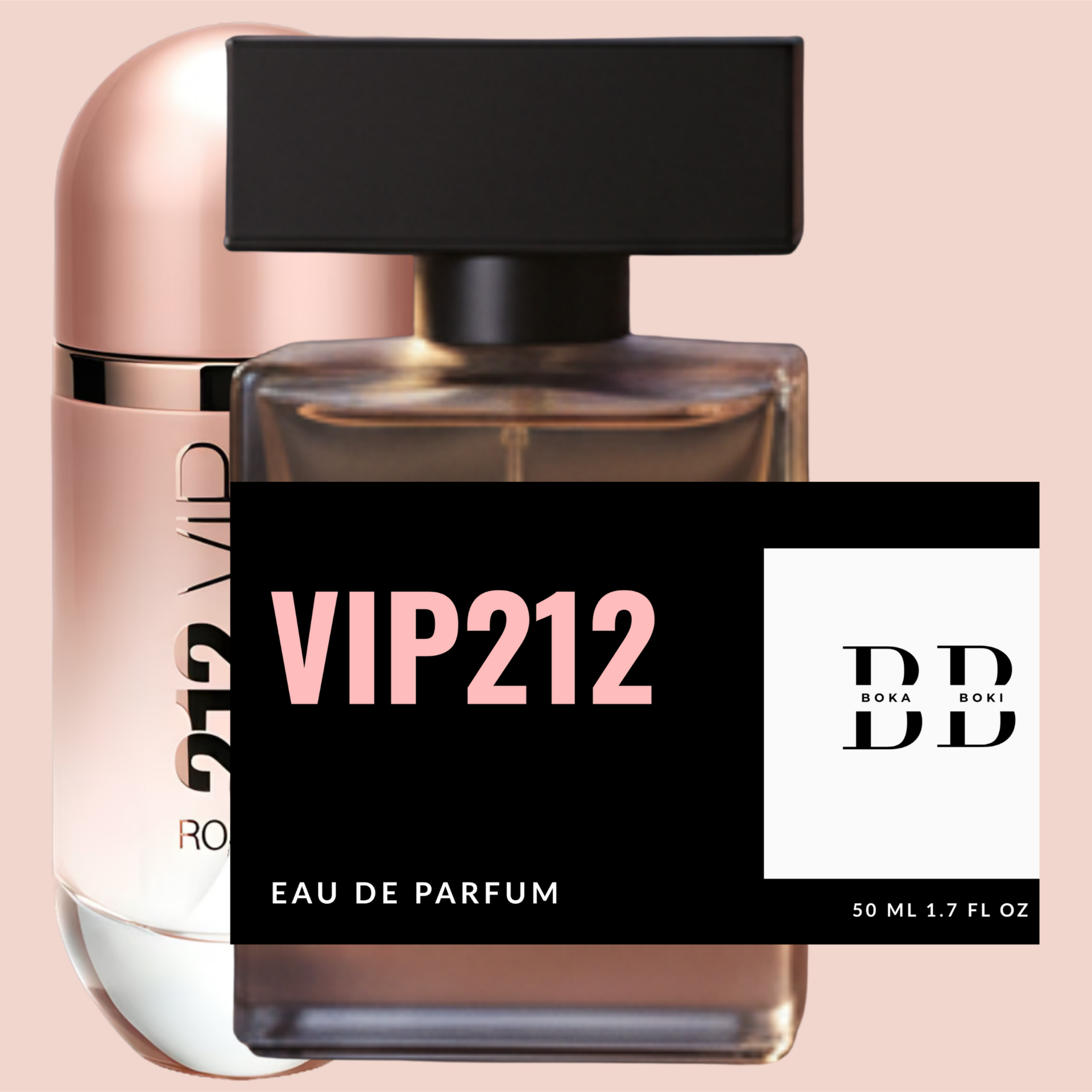 Ca*olina He*rera 212 VIP Rose Inspired Perfume - Long Lasting Perfume 50 ml | Boka Boki