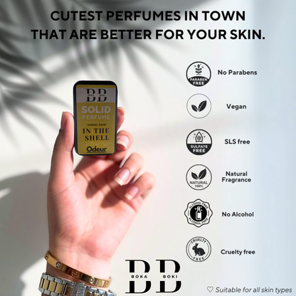 Jasmine Solid Perfume Fragrance for Women & Men | Alcohol-Free Balm | Pocket-Friendly Solid Perfume (12g)