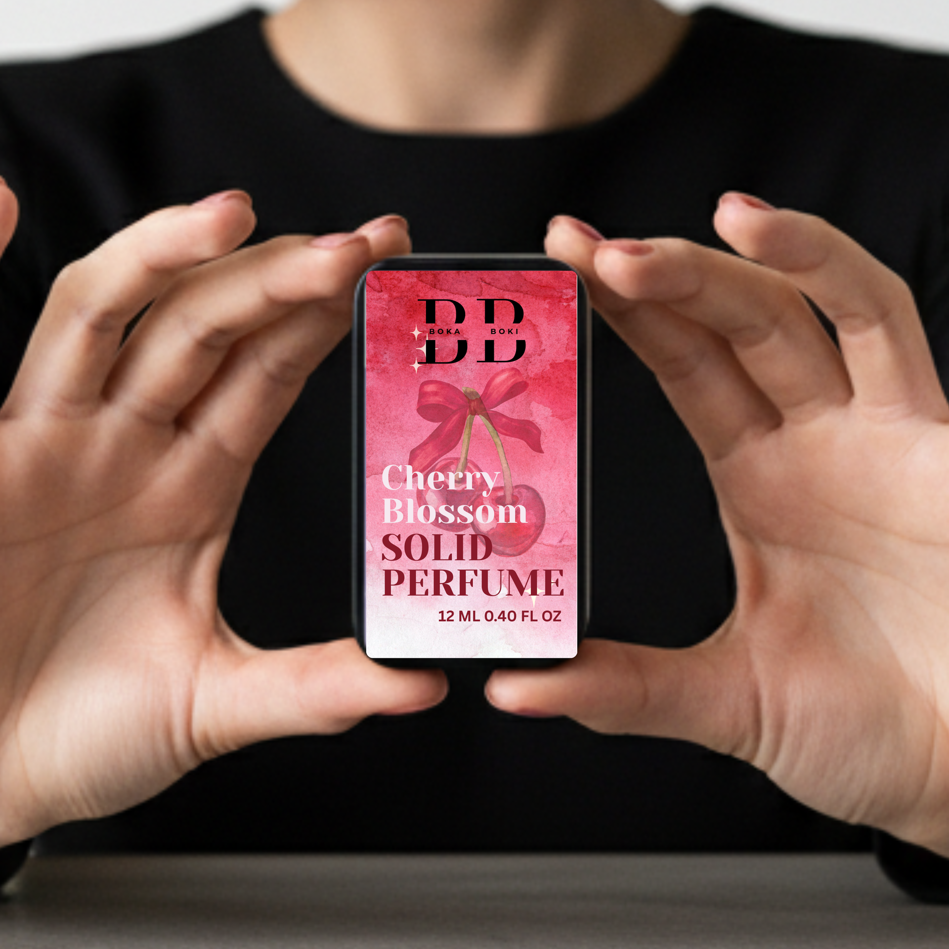 Cherry Blossom Solid Perfume Fragrance for Women & Men | Alcohol-Free Balm | Pocket-Friendly Solid Perfume (12g)