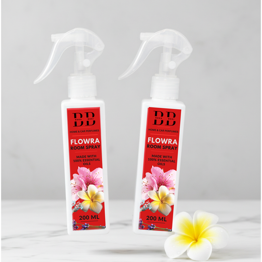 Long-Lasting Flowra Pack Of 2 Odour Eliminator for Home, Hotel Rooms, Toilet & Office Use