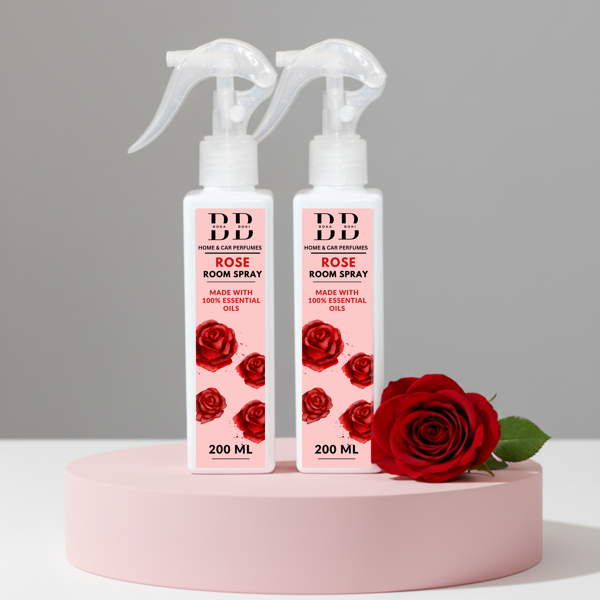 Long-Lasting Rose Pack Of 2 Odour Eliminator for Home, Hotel Rooms, Toilet & Office Use