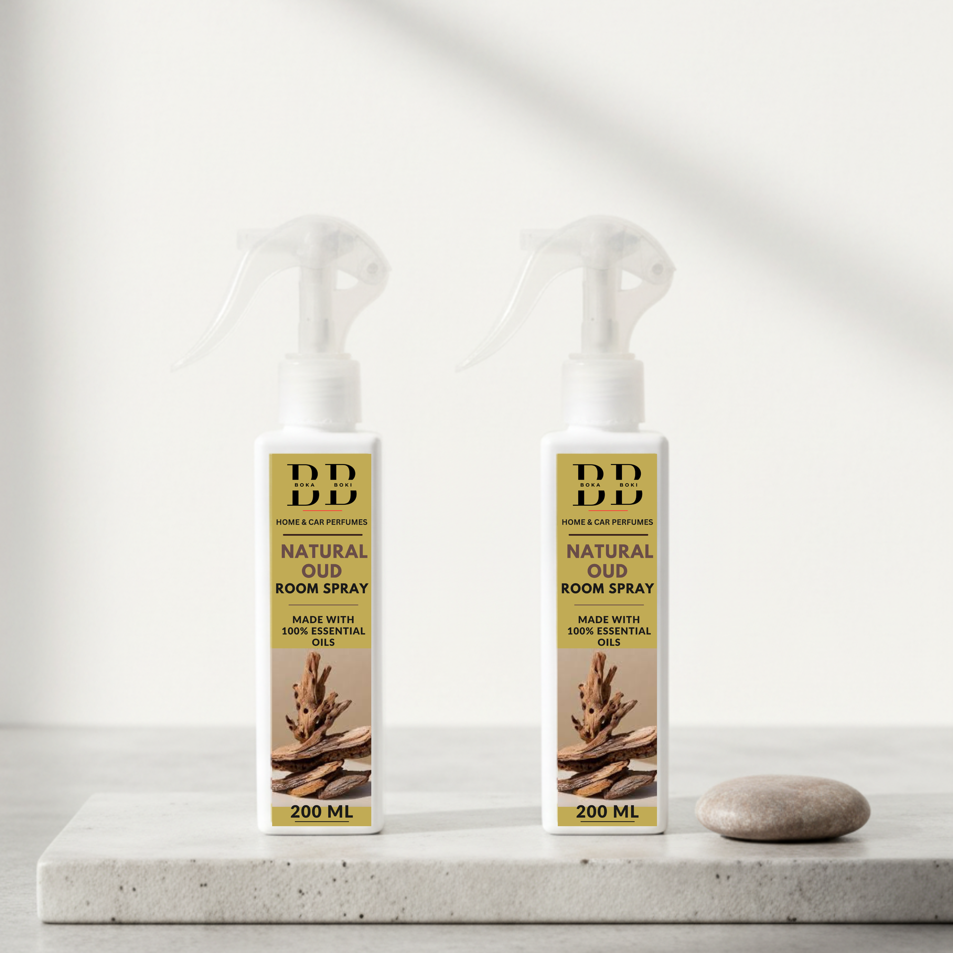 Long-Lasting Natural Oud Pack Of 2 Odour Eliminator for Home, Hotel Rooms, Toilet & Office Use