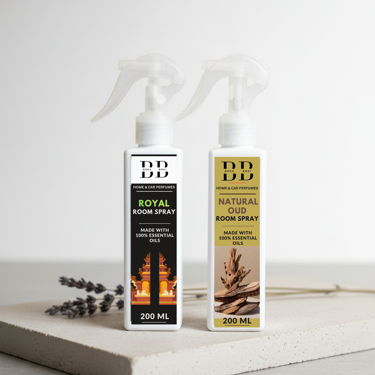 Long-Lasting Royal & Oud Pack Of 2 Odour Eliminator for Home, Hotel Rooms, Toilet & Office Use
