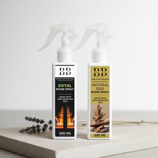 Long-Lasting Royal & Oud Pack Of 2 Odour Eliminator for Home, Hotel Rooms, Toilet & Office Use