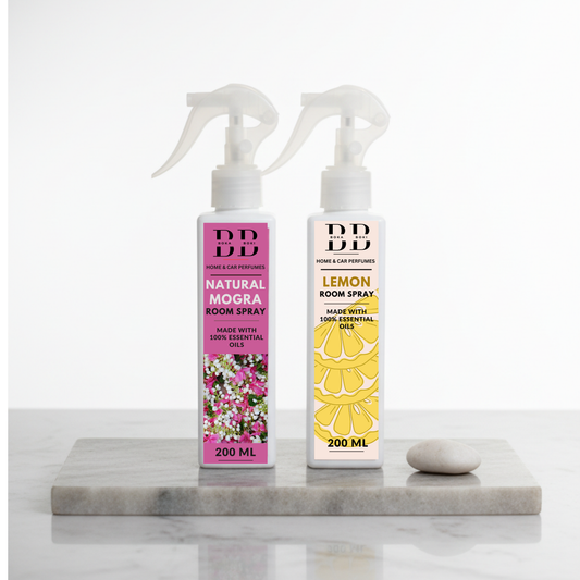 Long-Lasting Mogra & Lemon Pack Of 2 Odour Eliminator for Home, Hotel Rooms, Toilet & Office Use