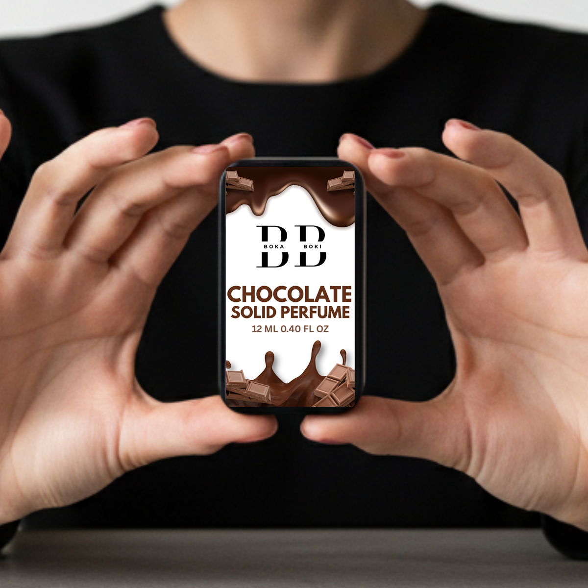 Chocolate Solid Perfume Fragrance for Women & Men | Alcohol-Free Balm | Pocket-Friendly Solid Perfume (12g)