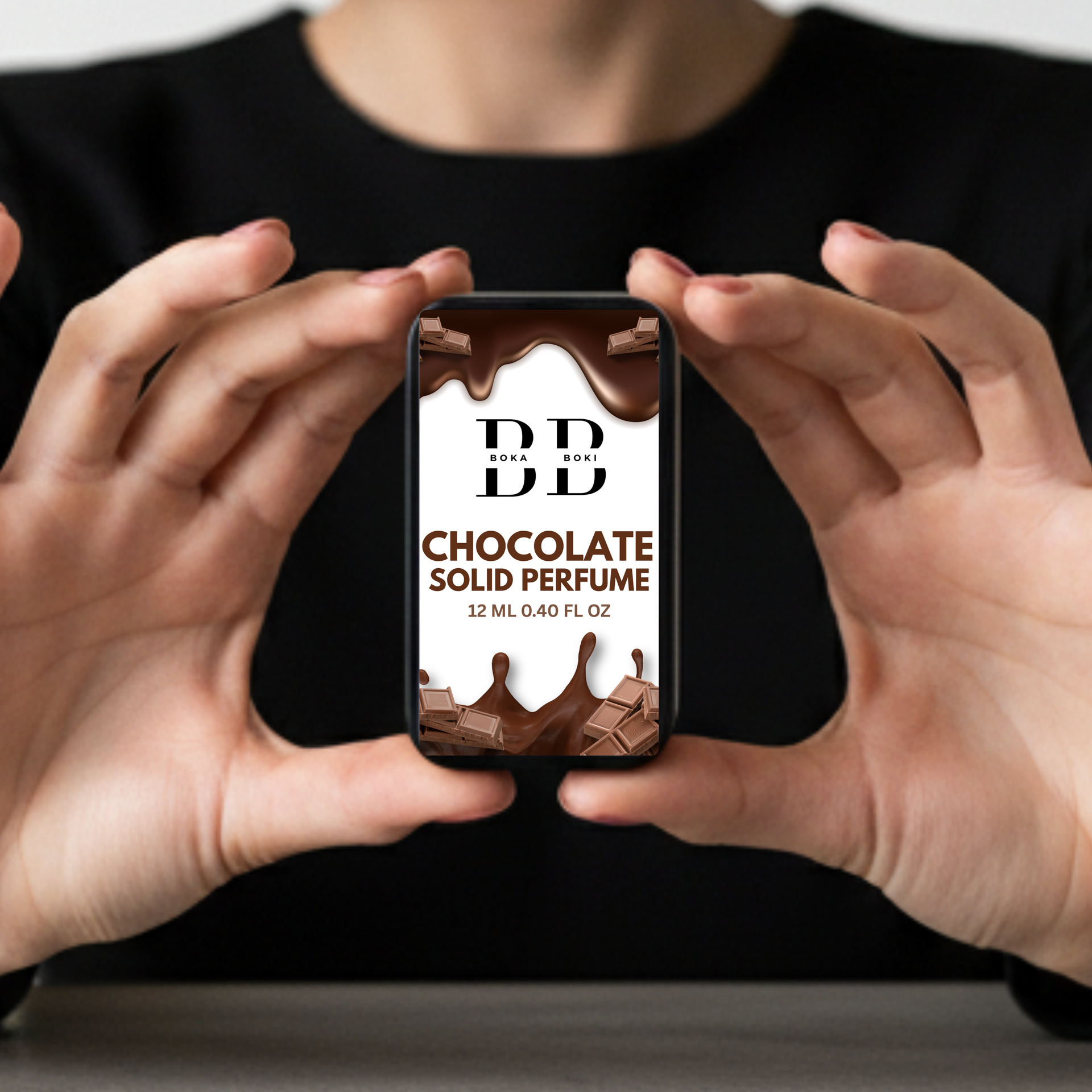 Chocolate Solid Perfume Fragrance for Women & Men | Alcohol-Free Balm | Pocket-Friendly Solid Perfume (12g)