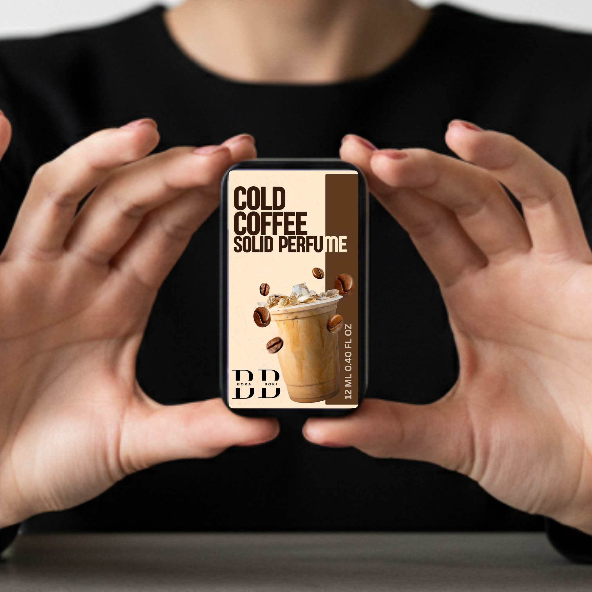 Cold Coffee Solid Perfume Fragrance for Women & Men | Alcohol-Free Balm | Pocket-Friendly Solid Perfume (12g)