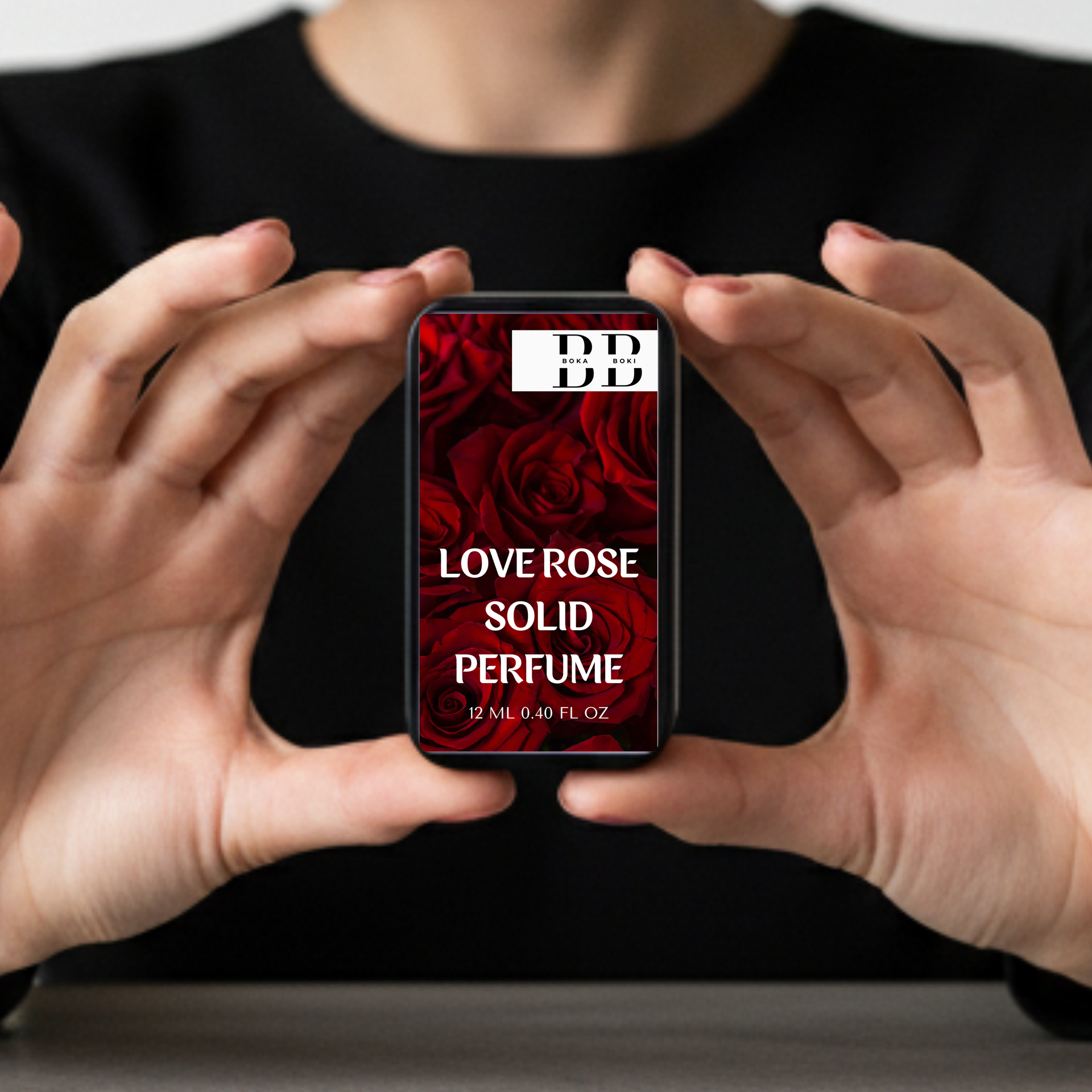 Rose Solid Perfume Fragrance for Women & Men | Alcohol-Free Balm | Pocket-Friendly Solid Perfume (12g)