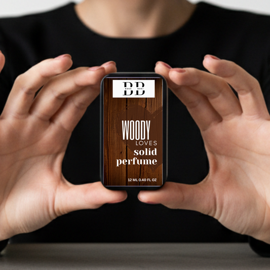 Woody Love Solid Perfume Fragrance for Women & Men | Alcohol-Free Balm | Pocket-Friendly Solid Perfume (12g)