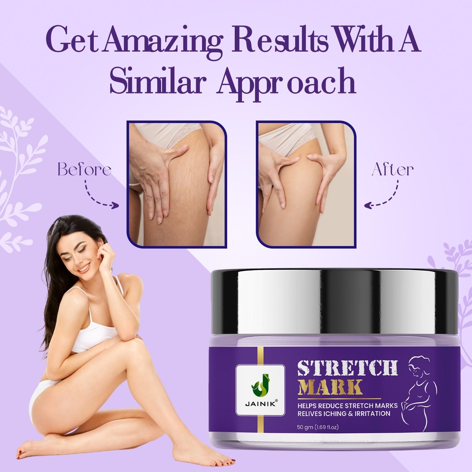 Expert Pregnancy Anti Stretch Marks Removal Cream, Relives Itchiness 50 Gram