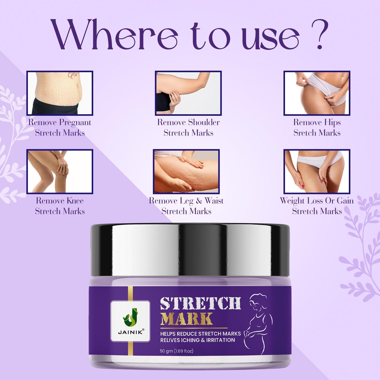 Expert Pregnancy Anti Stretch Marks Removal Cream, Relives Itchiness 50 Gram