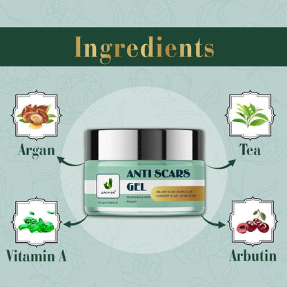 Anti Scar Gel For Injury Scar, Burn Scar, Surgery Scar, Acne Scar | For All Skin (50 g)
