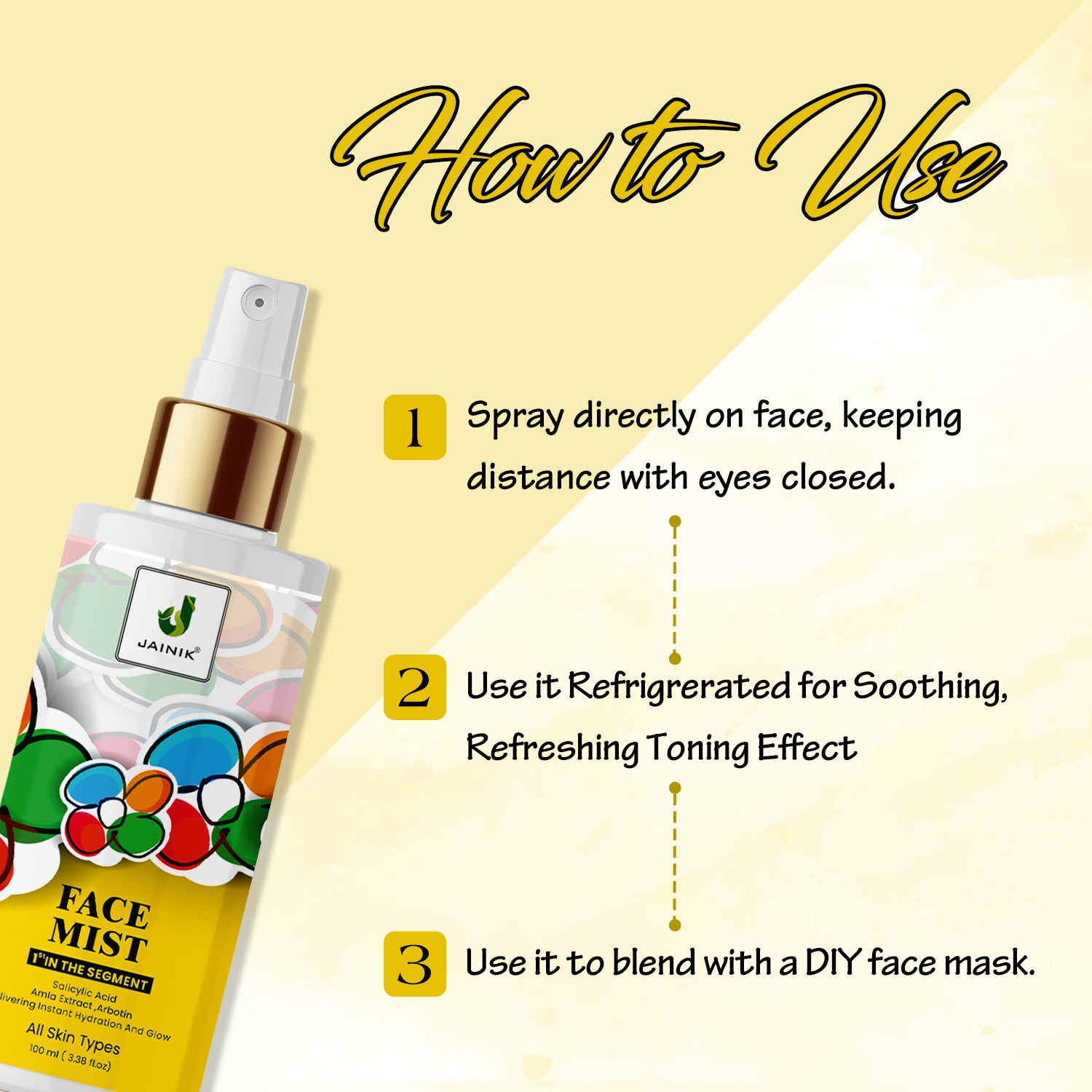 Instant Glow & Anti Ageing Face Mist With Arbotin & Salicylic Acid Men & Women (100 ml)