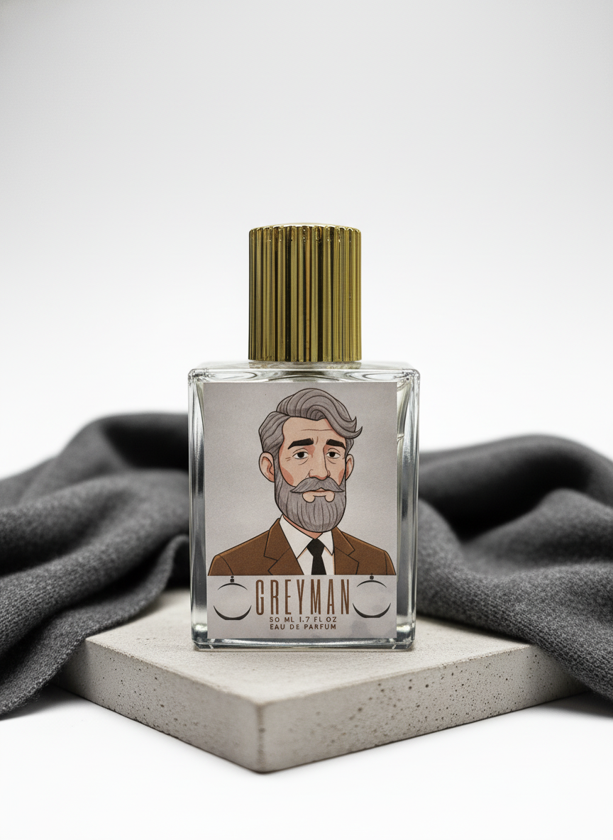 Grey Man Fresh Scented Liquid Perfume For Men 50Ml | Long Lasting Fresh And Powerful Eau De Fragrance