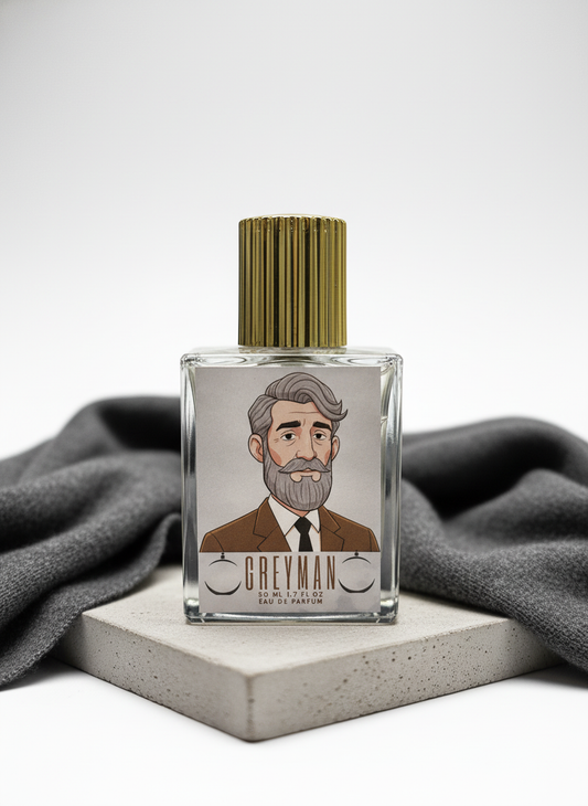 Grey Man Fresh Scented Liquid Perfume For Men 50Ml | Long Lasting Fresh And Powerful Eau De Fragrance