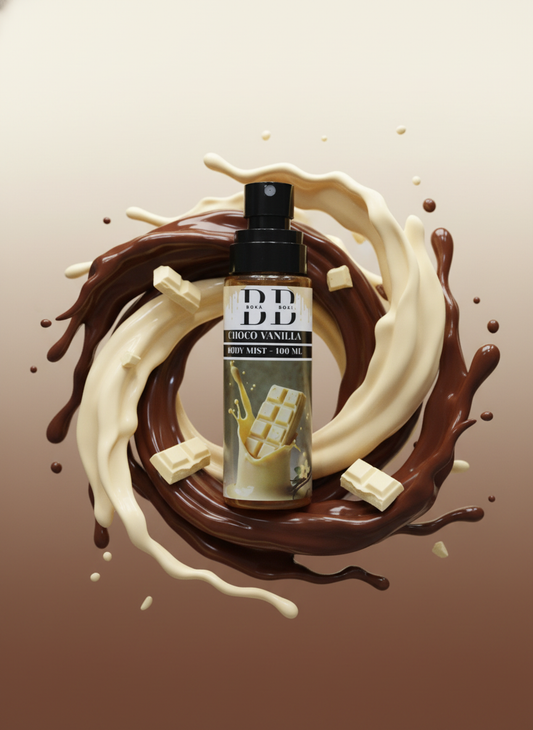 Choco Vanilla Body Mist, 100ml | Long-Lasting Premium Mist Spray for Women | Everyday Wear | Refreshing & Skin-Friendly