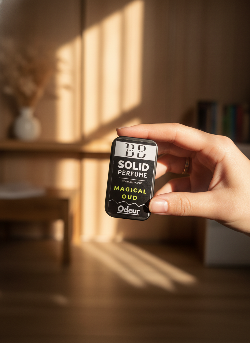 Magical Oud Solid Perfume Fragrance for Women & Men | Alcohol-Free Balm | Pocket-Friendly Solid Perfume (12g)