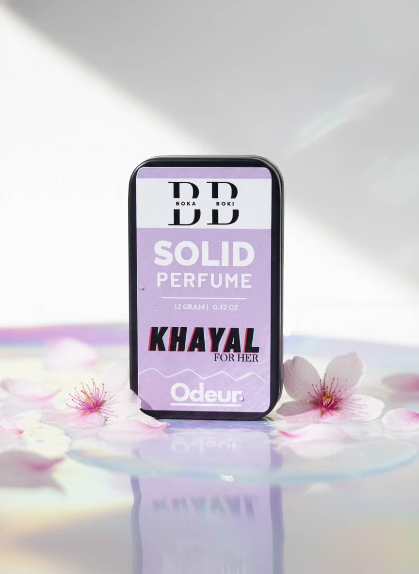 Khayal Solid Perfume Fragrance for Women & Men | Alcohol-Free Balm | Pocket-Friendly Solid Perfume (12g) Best Seller Perfume