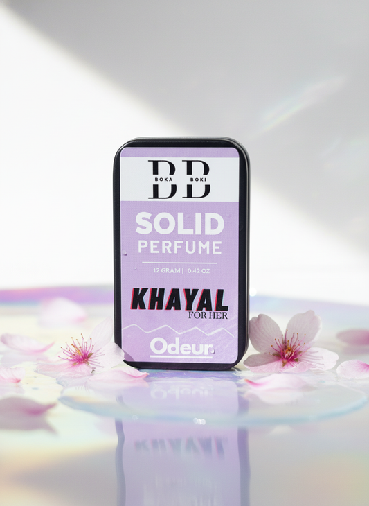 Khayal Solid Perfume Fragrance for Women & Men | Alcohol-Free Balm | Pocket-Friendly Solid Perfume (12g) Best Seller Perfume