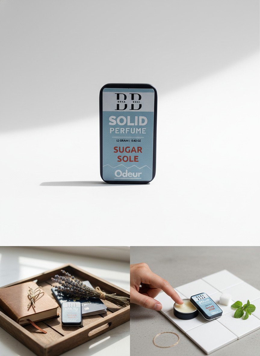 Sugar Sole Solid Perfume Fragrance for Women & Men | Alcohol-Free Balm | Pocket-Friendly Solid Perfume (12g)