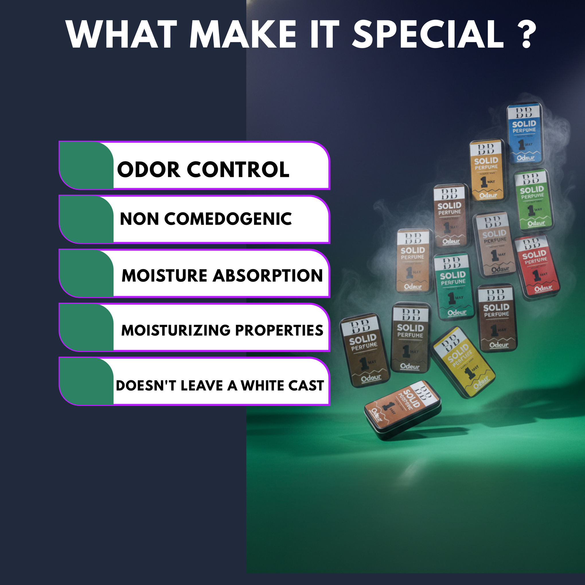 1 Way Solid Perfume for Women & Men | Alcohol-Free Balm | Pocket-Friendly Solid Perfume